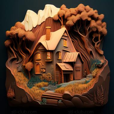 3D модель Игра дом на холме (STL)